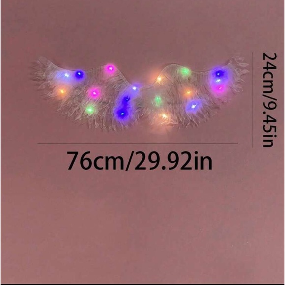 LED Light Up Angel Set Wings 
In pink or white nwt - Picture 4 of 5